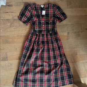 J. Crew Multicolor Plaid Dress